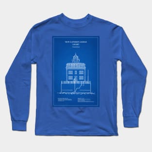 New London Ledge Lighthouse - Connecticut - AD Long Sleeve T-Shirt